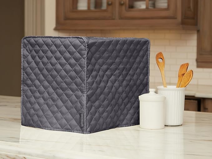 Covermates Keepsakes - Rice Cooker Cover - Dust Protection - Stain Resistant - Washable - Appliance Cover, Slate