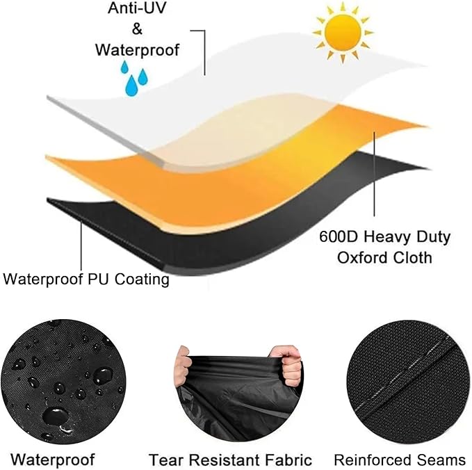 Grill Cover for Traeger Woodridge Grills, Heavy Duty and Waterproof Wood Pellet Smoker Cover for Traeger BAC761 Full-Length Woodridge TFB86MLH Grill Accessories