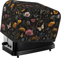 2 Slice Toaster Cover for Kitchen Flower Vintage Butterfly Botanical Waterproof Dustproof Toaster Dust Cover with Side Pockets Decorative Universal Cover for Wide Slot Toasters Small Appliances