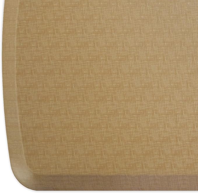GelPro Elite Premier Anti-Fatigue Kitchen Comfort Floor Mat, 20x72”, Linen Khaki Stain Resistant Surface with Therapeutic Gel and Energy-Return Foam for Health and Wellness