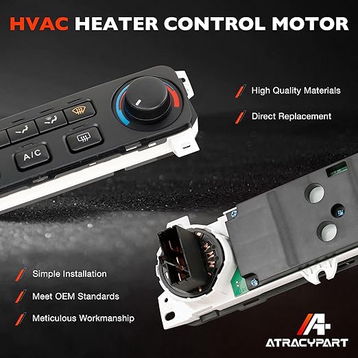 Climate Control Module A/C Heater Air Conditioning Panel Compatible with 2001-2002 Honda Accord Replace# 79600-S84-A21ZA