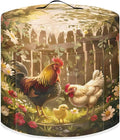 Chicken Air Fryer Cover for 6 Quart Electric Pressure Cooker with Pocket, Dust-proof Appliance Covers for Kitchen Counter Small Appliance Accessories with Pockets