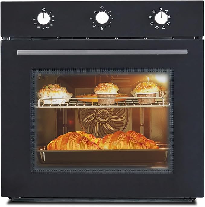 Stainless Steel Toaster Oven, Large Capacity 70L with 3D Heating, Air Fryer Oven Combo for Countertop & Built-in Use,Multi-Function Cooking Modes, Triple-Insulated Glass Door & Easy-Clean Interior