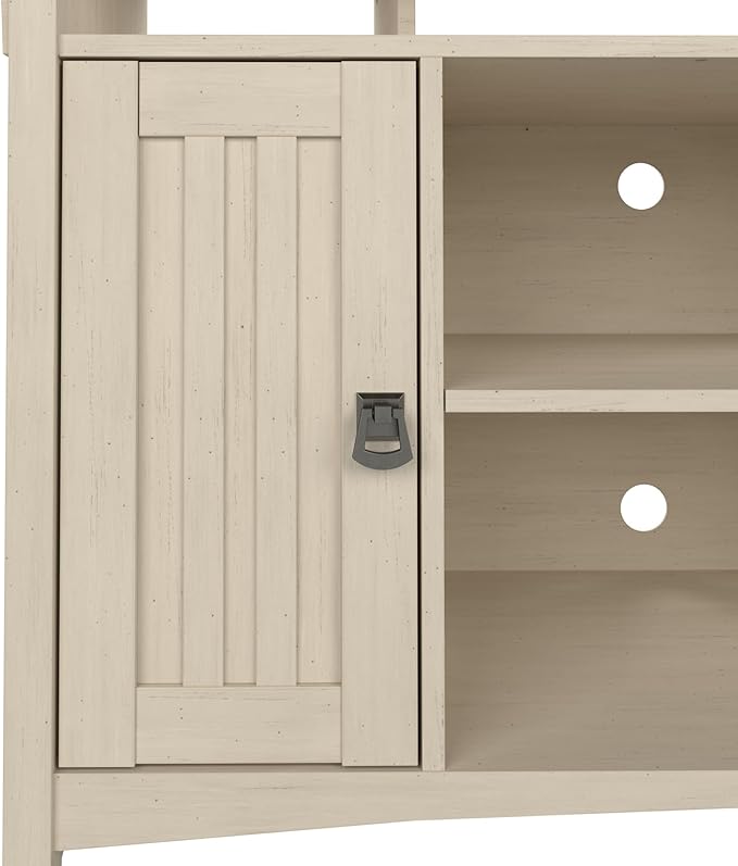Bush Home Salinas Accent Storage Cabinet with Doors and Shelves, Farmhouse Cabinet Buffets & Sideboards