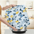 Kitchen Appliance Accessories Dust Cover for 3-6-8 Quart Instant Pot, Pressure Cooker, Air Fryer & Crock Pot,Decorative Appliance Cloth Cover with Top Handle & Storage Pockets (Blue, 3 Quart)