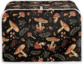 Mushroom Leaves Print 2 Slice Toaster Covers Dust Protection Bread Maker Covers Washable Kitchen Decor Accessories Toaster Cloth Cover Keep Clean