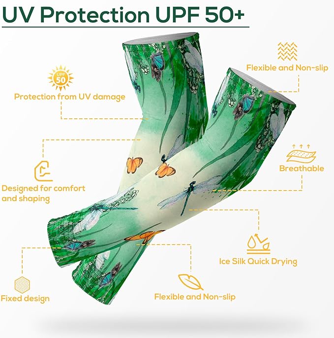 YUNVI Gardening Sleeves Farm Sun Protection Cooling Arm Sleeves to Cover Arm for Women