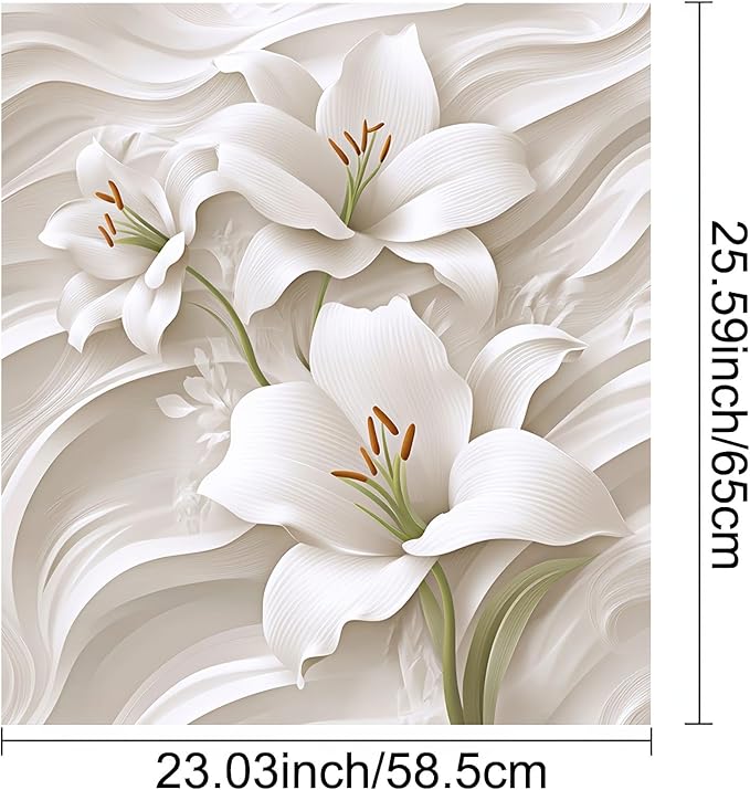 Flower Dishwasher Magnet Cover 23x26 Inch Petal Texture Magnetic Dishwasher Cover Washers Fridge Panel Decal Cover Washing Machine Cabinet Reusable Door Covers Decorative