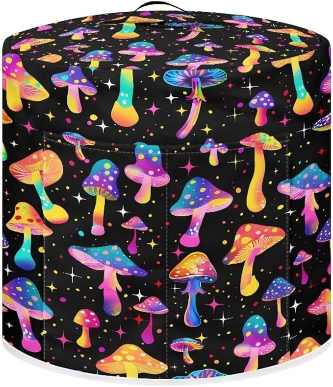 Colorful Mushrooms Dust Cover Instant Pot Heavy Duty Waterproof Dust Pressure Cooker Cover Case for Instant Pot Pressure Cooker Instant Pot Appliance Covers Pressure Cooker Size S