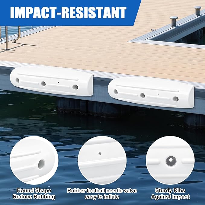 Dock Fender Bumpers, Boat Dock Bumpers Straight-Edge Marine Fenders Side Guard