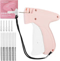 Clothing Label Gun,Standard Retail Price Tag Labeling Gun Kit,Having 5 Needles, 1000 Micro Fasteners,Suitable for Store,Warehouse,Consignment,Yard Sale,etc.(Pink-1)