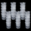 HNBun 30 Pack 250ml Plastic Graduated Beakers - Clear Mixing Cups with Dripless Spout & Embossed Scale for Epoxy Resin, Paint, Science Lab & Kitchen Use