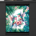 Summer Palm Leaf Bird Dishwasher Magnet Cover for The Front Dishwasher Door Cover Panel Decals Magnetic Refrigerator Cover for Kitchen Farmhouse Home Decor 23 X 26 in