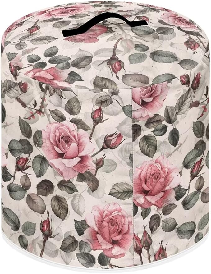 Pink Rose Dust Cover Instant Pot Heavy Duty Waterproof Dust Pressure Cooker Cover Case for Instant Pot Pressure Cooker Instant Pot Appliance Covers Pressure Cooker Size S
