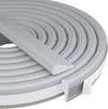 2Pcs×196" Wedge-Shape Foam Window Weather Stripping Door Seal Strip,Soundproofing Frame Insulation Tape for Exterior Front Door,Noise Cancelling Window Inserts,Door Gap Filler Light Blocker,Gray