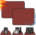 Heat Resistant Mats for Countertop - Fireproof 16x20in Heat Resistant Mats for Air Fryer - Kitchen Countertop Protector for Air Fryer, Coffee Maker, Stand Mixer, Toaster, Oven 2PCS - Red