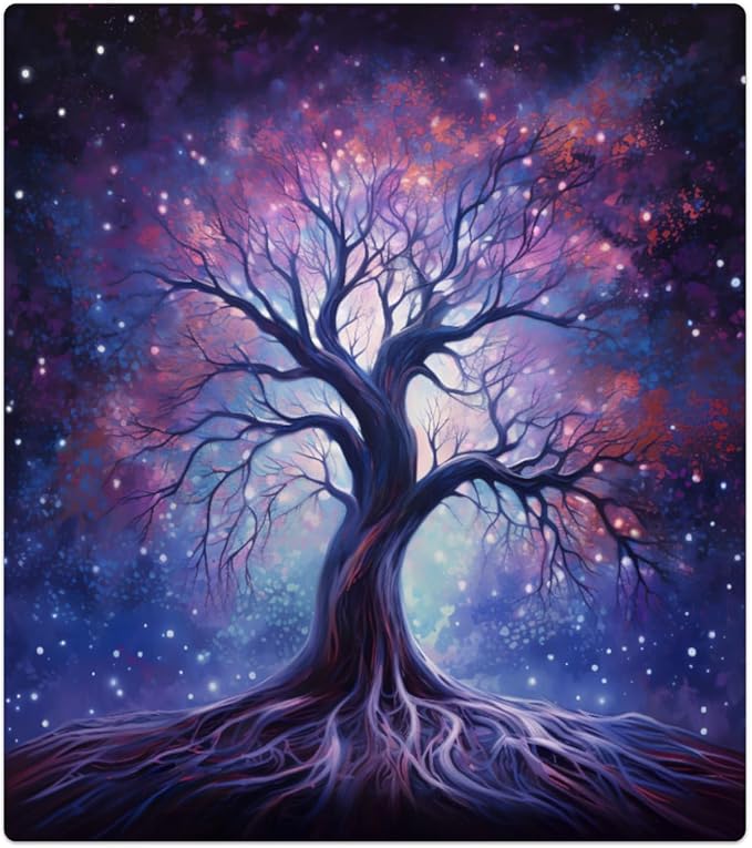 Dishwasher Magnet Cover Starry Sky Galaxy Tree Refrigerator Covers Magnetic Sheet Sticker Farmhouse Kitchen Decorative Home Cabinet Decals Appliances Stickers, 23x26 inch