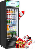 BODEGACOOLER Beverage Refrigerator, 321L/339 Qt Commercial Refrigerator For Kitchen, Home,Office and Garage, 300 Cans & 160 Bottles Display Refrigerator For Beer,Soda, Bar Cooler with Soft LED Light.