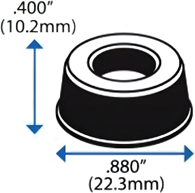 Small Clear Door Knob Bumpers (Set of 12) - Self Adhesive Door Stoppers Wall Protectors Rubber Feet for Speakers, Electronics, Furniture