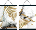 2 Pack Magnetic Poster Hanger Frame 16 Inch Black- 16x24 16x22 16x20 - Extra Strong Magnets, Quick Assembly and Easy Use, Wood Poster Hanger for Wall Art, Pictures, Prints, Maps, Canvas