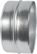Vent Systems 8'' Inch Galvanized Steel Duct Connector - Round Ventilation Duct Extension - Metal Vent Coupler - Metal Hose Coupling - Galvanised Pipe Connector