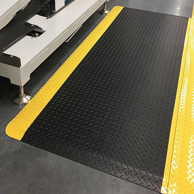 Anti Fatigue Mats Industrial 3' x 7' 15/16" Thick Ergonomic Standing Mat Commercial Kitchen Mat Heavy Duty Diamond Plate Cushioned Shop Floor Mats Helps Relieve Back and Leg Soreness