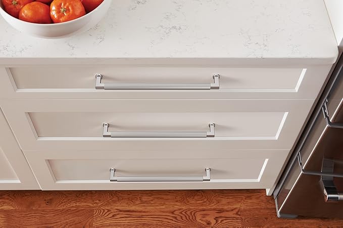 Amerock Ballard 10-1/16 inch (256mm) Center-to-Center Polished Chrome Cabinet Pull, BP3764826