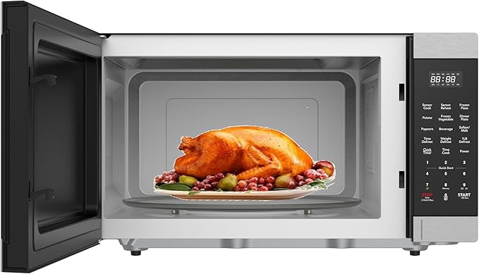 FRIGIDAIRE 2.2 Cu. Ft. Stainless Steel Microwave Oven, Multi Function, Programmable, 1,200 Watts