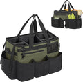 Wearable Cleaning Caddy Bag for Cleaning Supplies,Large Capacity Cleaning Organizer Green