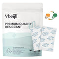 5 Gram (50 Pack) Color-Indicating Silica Gel Packets, Premium Food Grade Desiccant - Rechargeable Moisture Absorbers for Food Storage, Electronics, 3D Filament & Safes