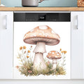 Dishwasher Magnet Cover, Mushroom Magnet Sticker Fridge Panel Decal for Home Kitchen Decor, 23x26in