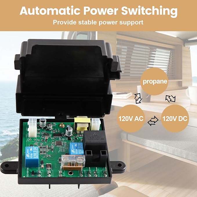 3316348.900 RV Fridge Control Board Compatible with DM2652 RM2852 etc Fridge Fridge Circuit Board, Replace 3316348900 3316348000 3850712013 RV Power Module Board