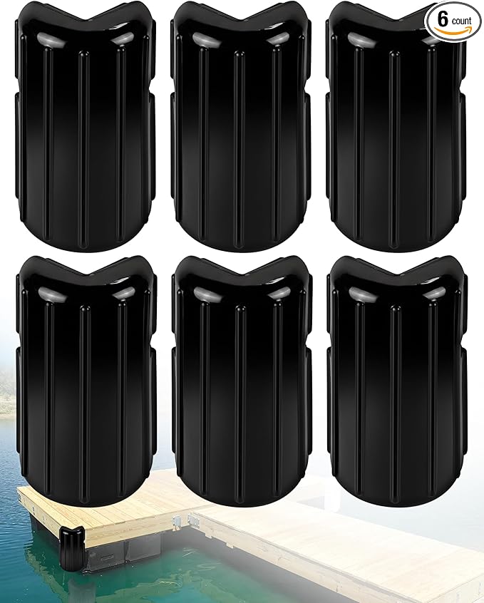 Dock Bumpers Dock Corner Bumper Fender Marine Boat Dock Bumpers for Edge Corner,Inflatable Dock Protection,Soft UV-Resistant Marine-Grade Vinyl,Stainless Steel Mounting Hardware Included,8"x16"
