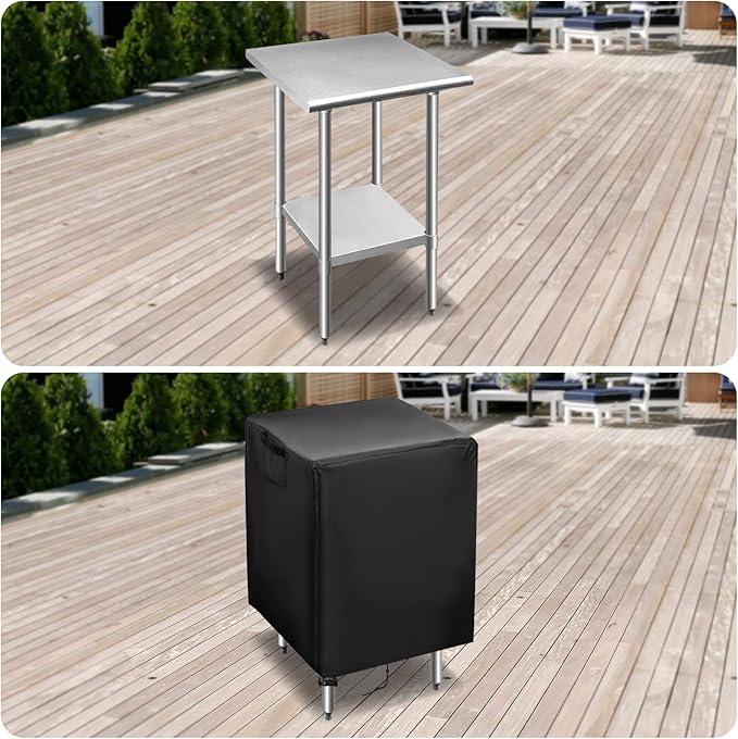 Outdoor Prep Table Cover,31 inch Waterproof Patio Serve Prep Storage Cart Cover,Outdoor Rectangle Furniture Cover - 31 X 21 X 30 Inch