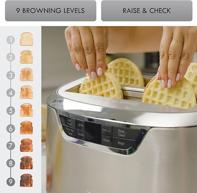Kenmore Elite 76774 4-Slice Auto-Lift Long Slot Toaster in Stainless Steel