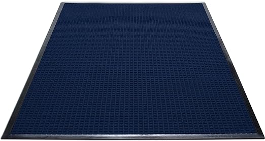 Guardian WaterGuard Indoor/Outdoor Wiper Scraper Floor Mat, Rubber/Nylon, 4'x6', Navy
