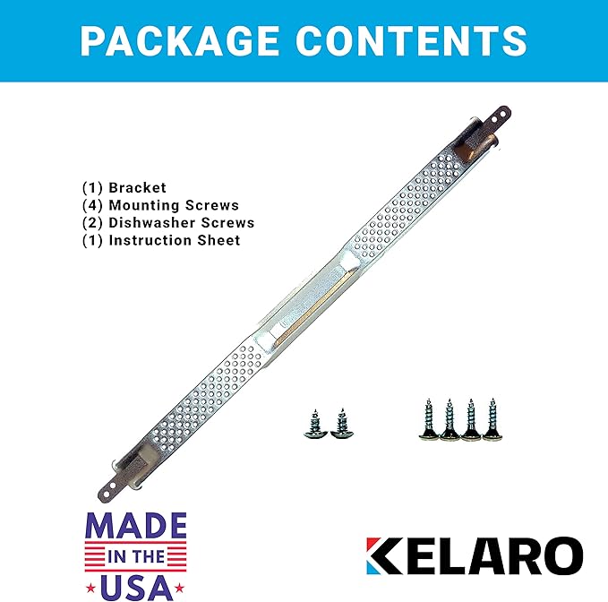 Kelaro EZ Dishwasher Mounting Bracket Kit for Granite and Quartz Countertops (25 Pack) W10426979