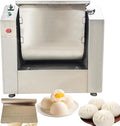 75L Commercial Dough Mixer Stainless Steel Electric Flour Mixing Machine 220V 4KW, Heavy Duty Large Capacity Dough Spiral Kneading Machine with 90 Degree Tilt Bucket for Restaurant Canteen