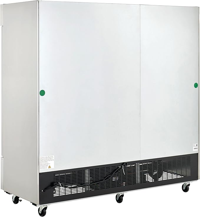 Kratos Commercial Freezer- 3- Solid Door Reach-In, Stainless Steel Exterior, 81" W (67K-006)