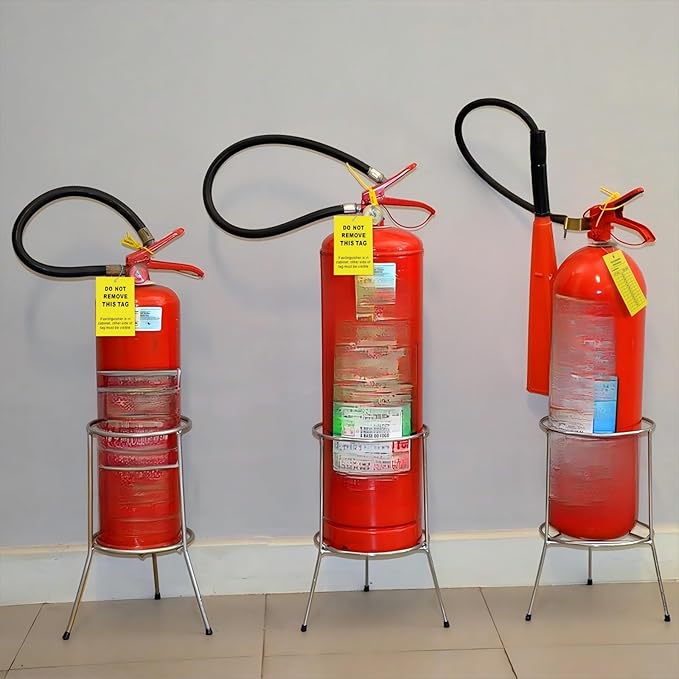Monthly Fire Extinguisher Inspection Tags Record 4-Year Maintenance Tags Fire Recharge and Inspection Record Tag for Indoor Outdoor Extinguishers(50 Pieces)