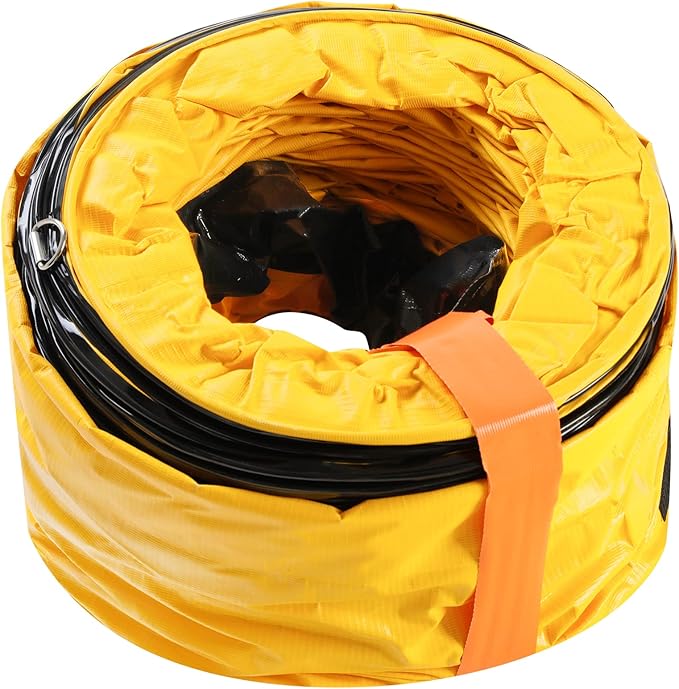 MOUNTO 25FT PVC Flexible Duct Hosing for Exhaust Fan (8inch)