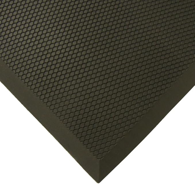 Rubber-Cal Soft Cloud Anti-Fatigue Matting - 3/4" Thick x 2ft x 3ft - Black Comfort Mats