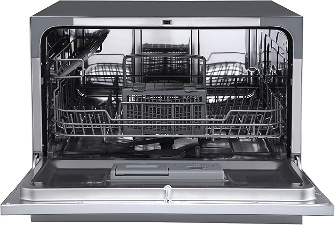 EdgeStar DWP62WH 6 Place Setting Portable Countertop Dishwasher - White