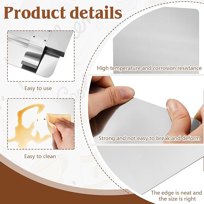2 Packs Stainless Steel Fryer Splash Guard Commercial Splatter Guard Side Stove Splash Guard for Stop Oil from Splattering (20-1/2 W x 13.5 H)