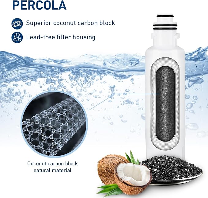 HX2019FR-A Water Filter Replacement, Compatible with Hisense HX2019FR-A, HX2019F-A, HRM260N6TSE, HRFD560SW, HRCD585BW, HRFD634BW, HRCD650BW, HRCD586TBWB and Mora MRM260N6TSE (1 Pack)