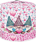 Valentine's Day Heart Print Pressure Cooker Cover Dust-proof Cover for Rice Cooker Air Fryer Kitchen Appliance Covers with Pocket and Top Handle Kitchen Décor