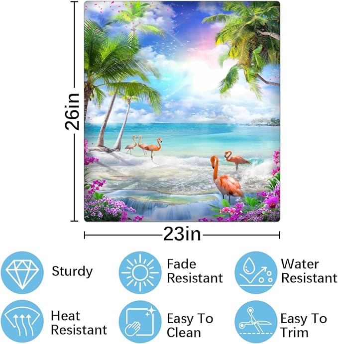 Dishwasher Magnet Cover Animal Flower Ocean Front Dishwasher Cover Decoration Reusable Magnetic Door Cover Panel Decal Home Appliances Stickers Kitchen Refrigerator Fridge 23"x26"