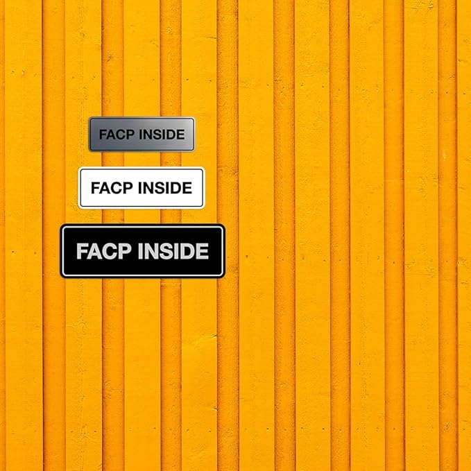 Signs ByLITA Standard FACP Inside Sign | Fire Safety Signage (Blue) - Medium 10 Pack