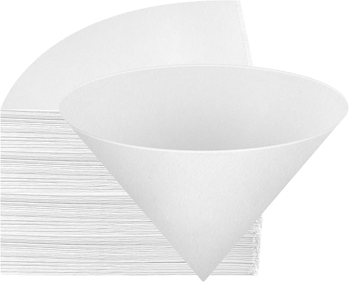 NACHLYNN 100pcs Fryer Oil Filter Cones - 4.5 Inch Non-Woven Kitchen Oil Filters for Restaurant, Cafe, Hotel
