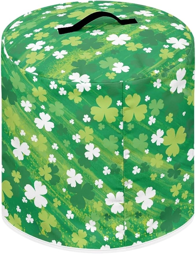 St. Patrick's Day Dust Cover for 6 Quart Dust Protection Easy Clean Pressure Cooker Cover Electric Appliance Kitchen Home Accessories, Green Leaf